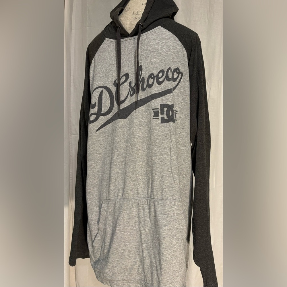 DC Shoes Co DYRDEK Grey Light Weight Hoodie Size XL